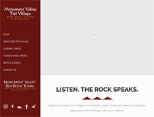 Tablet Screenshot of monumentvalley-tipivillage.com